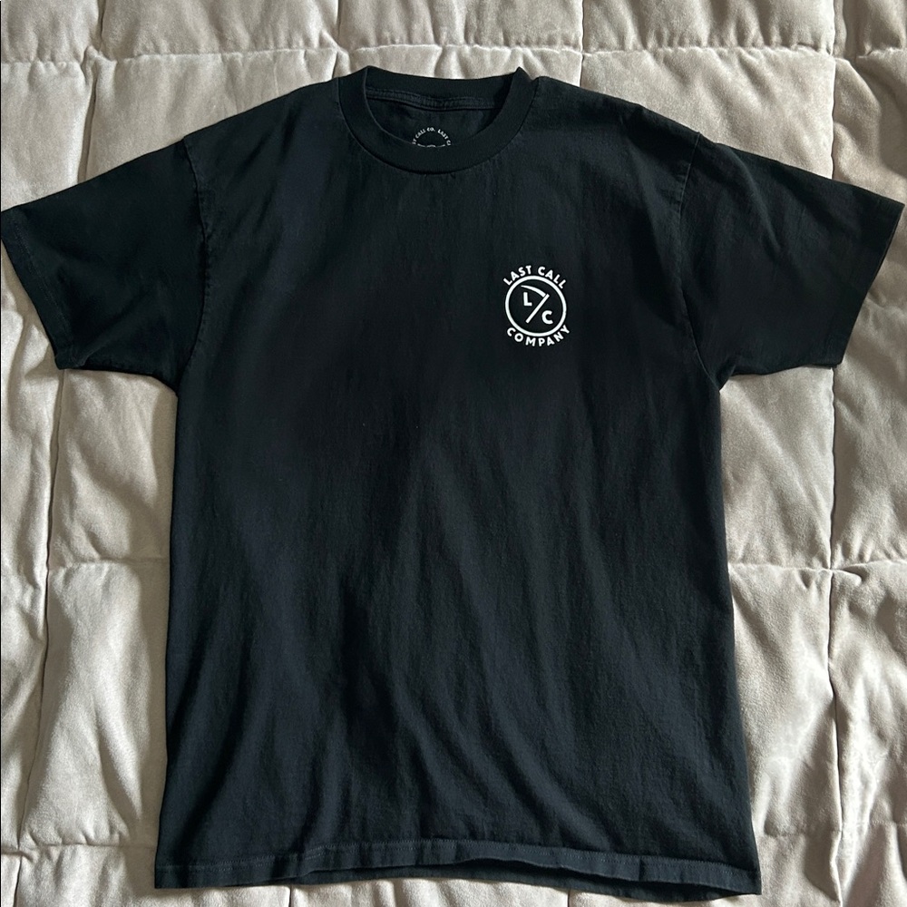 Last Call Co men’s black t-shirt stay shady graphic size medium